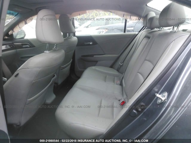 1HGCR3F82GA000296 - 2016 HONDA ACCORD EXL GRAY photo 8