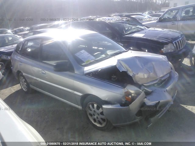 KNADC165736134844 - 2003 KIA RIO CINCO SILVER photo 1