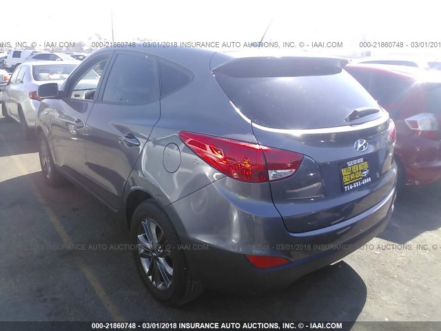 KM8JT3AF3EU895706 - 2014 HYUNDAI TUCSON GLS GRAY photo 3