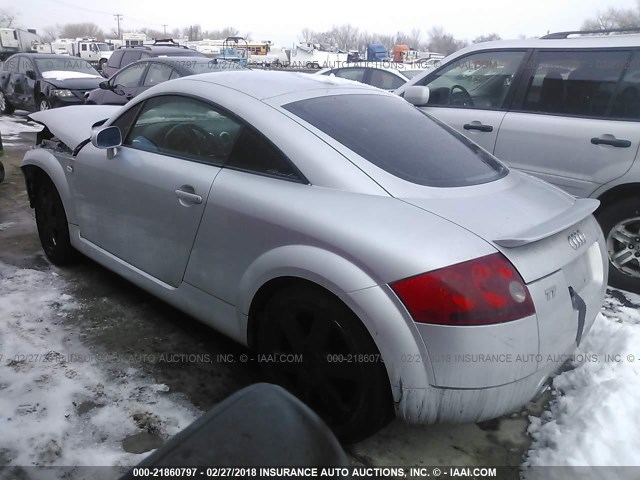 TRUUC28N0Y1024671 - 2000 AUDI TT QUATTRO SILVER photo 3