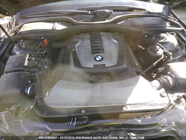 WBAHL83528DT12161 - 2008 BMW 750 I BLACK photo 10