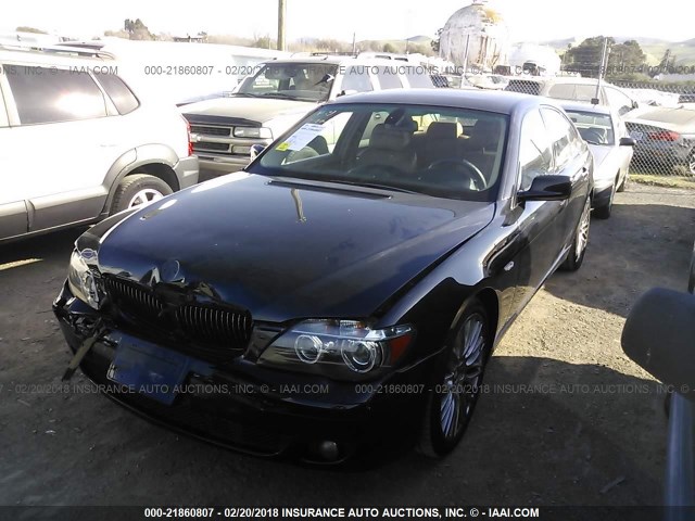 WBAHL83528DT12161 - 2008 BMW 750 I BLACK photo 2