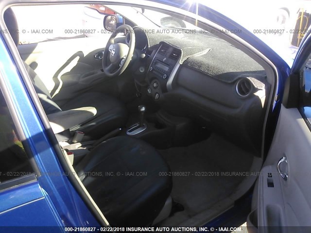 3N1CN7AP0EL862795 - 2014 NISSAN VERSA S/S PLUS/SV/SL BLUE photo 5