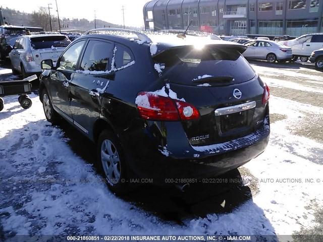 JN8AS5MV9BW671124 - 2011 NISSAN ROGUE S/SV/KROM BLACK photo 3