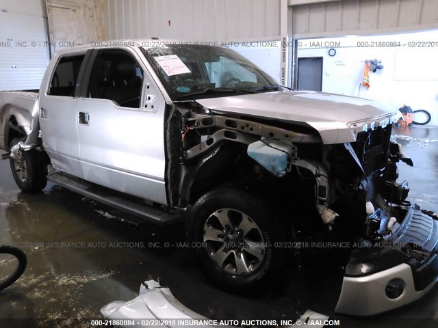 1FTFW1EFXBFC52253 - 2011 FORD F150 SUPERCREW SILVER photo 1