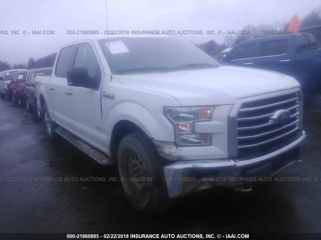 1FTEW1EG5FFB39661 - 2015 FORD F150 SUPERCREW WHITE photo 1