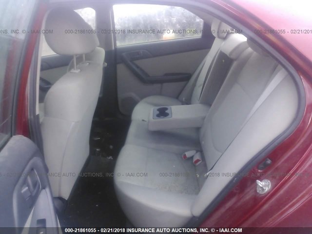 KNAFU4A26C5488171 - 2012 KIA FORTE EX MAROON photo 8