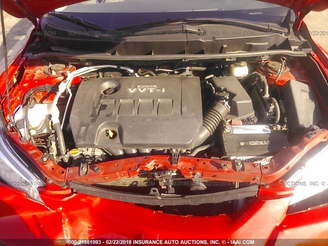 2T1KU40EX9C064209 - 2009 TOYOTA COROLLA MATRIX  RED photo 10