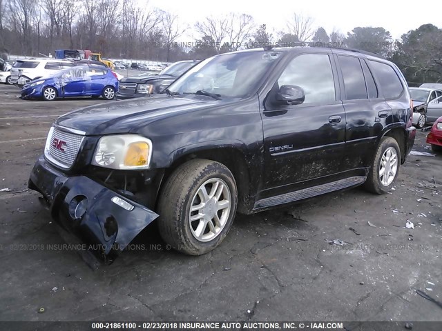 1GKET63MX72212597 - 2007 GMC ENVOY DENALI BLACK photo 2