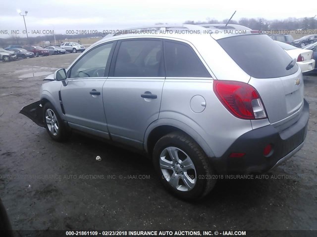 3GNAL2EK5ES585389 - 2014 CHEVROLET CAPTIVA LS 银色 照片 3