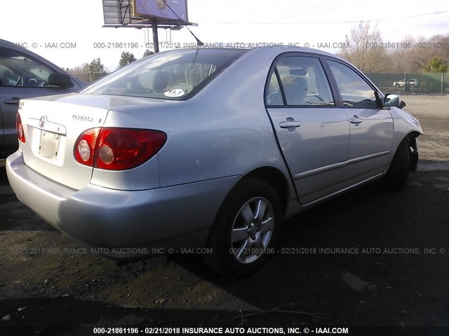 2T1BR32E86C561649 - 2006 TOYOTA COROLLA CE/LE/S SILVER photo 4