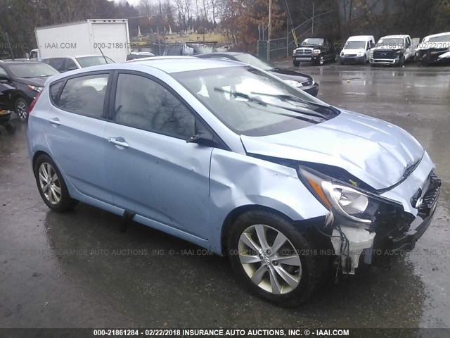 KMHCU5AE4CU031799 - 2012 HYUNDAI ACCENT GLS/GS/SE Light Blue photo 1