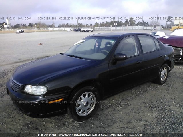 1G1ND52T3WY136253 - 1998 CHEVROLET MALIBU BLACK photo 2