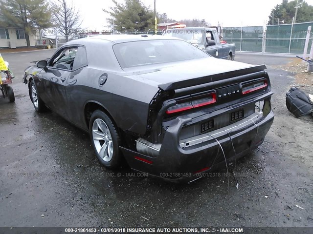 2C3CDZAG0GH239818 - 2016 DODGE CHALLENGER SXT BLACK photo 3