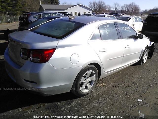 1G11B5SL0FF106577 - 2015 CHEVROLET MALIBU LS 银色 照片 4
