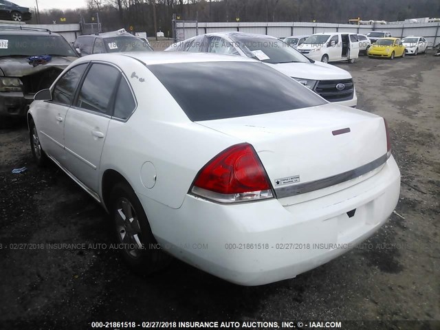 2G1WT58K769149565 - 2006 CHEVROLET IMPALA LT თეთრი ფოტო 3