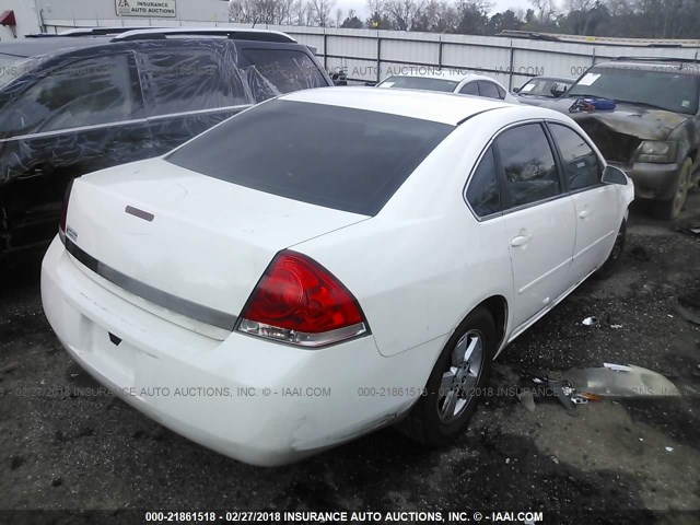 2G1WT58K769149565 - 2006 CHEVROLET IMPALA LT თეთრი ფოტო 4