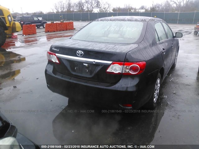 2T1BU4EE2DC101447 - 2013 TOYOTA COROLLA S/LE BLACK photo 4