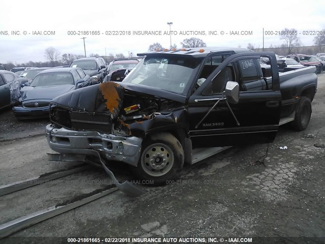 1B7MC3369WJ189504 - 1998 DODGE RAM 3500 BLACK photo 2