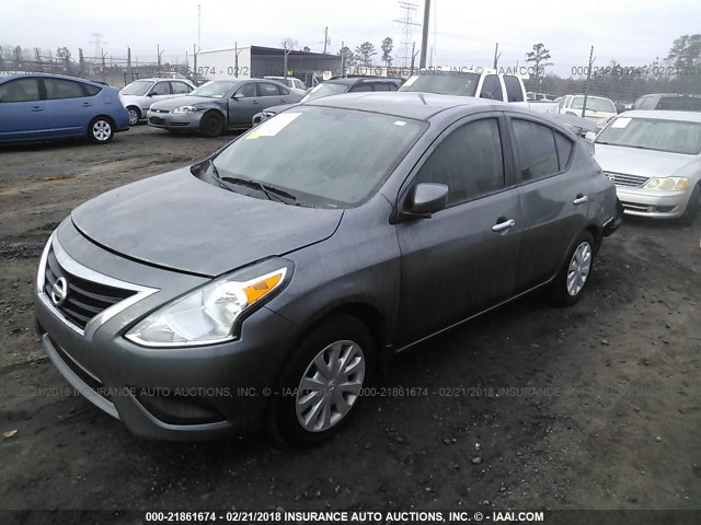 3N1CN7AP3GL870599 - 2016 NISSAN VERSA S/S PLUS/SV/SL GRAY photo 2