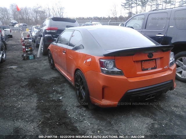 JTKJF5C71FJ004983 - 2015 TOYOTA SCION TC 橙色 照片 3