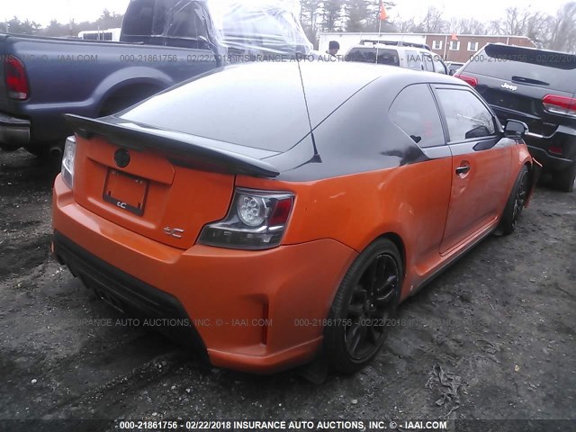 JTKJF5C71FJ004983 - 2015 TOYOTA SCION TC 橙色 照片 4