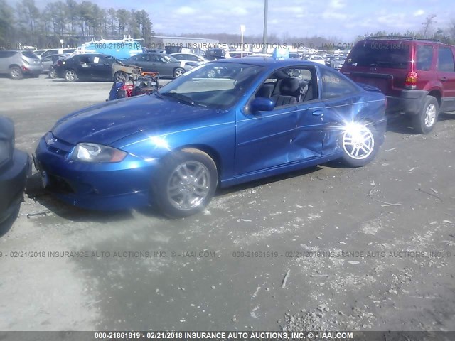 1G1JH14F957134854 - 2005 CHEVROLET CAVALIER LS SPORT BLUE photo 2