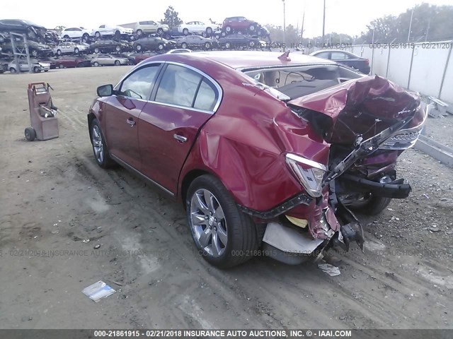 1G4G55E32DF322797 - 2013 BUICK LACROSSE RED photo 3