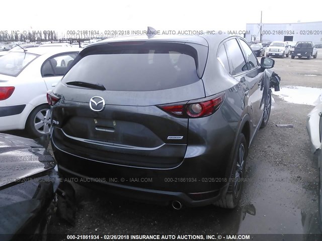 JM3KFADL6H0127906 - 2017 MAZDA CX-5 GRAND TOURING GRAY photo 4