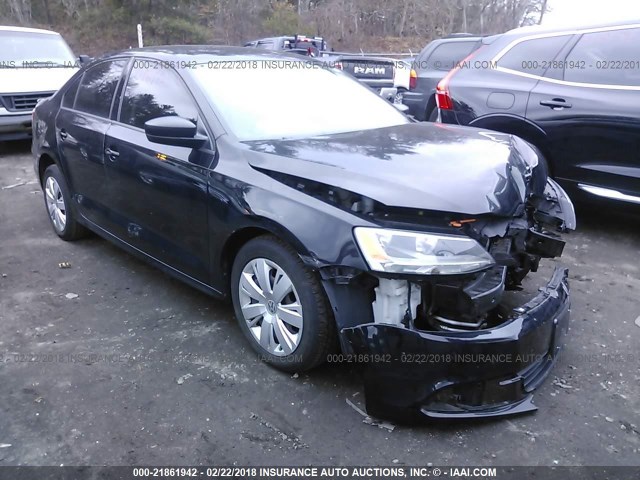 3VW2K7AJ2DM368019 - 2013 VOLKSWAGEN JETTA S 黑色 照片 1