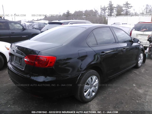 3VW2K7AJ2DM368019 - 2013 VOLKSWAGEN JETTA S 黑色 照片 4