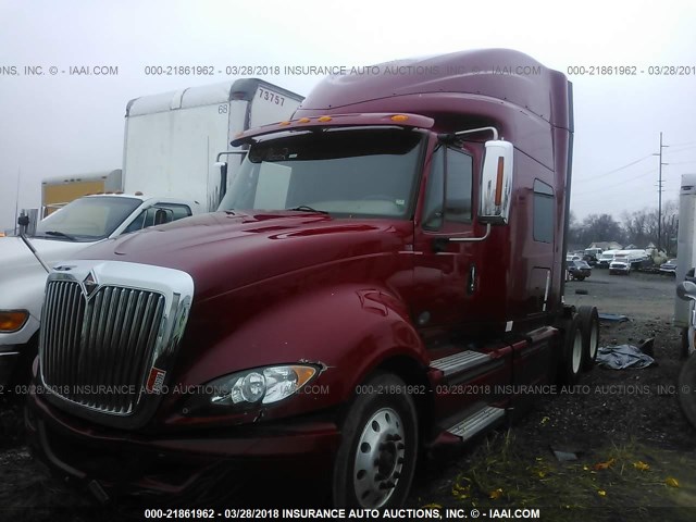 3HSDJAPR5FN609889 - 2015 INTERNATIONAL PROSTAR أحمر صورة 2