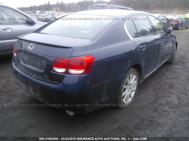 JTHCH96S860017266 - 2006 LEXUS GS GENERATION 200 300 BLUE photo 4