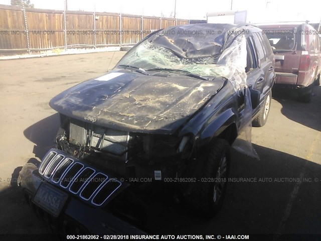 1J4GW58N73C590611 - 2003 JEEP GRAND CHEROKEE LIMITED BLACK photo 2