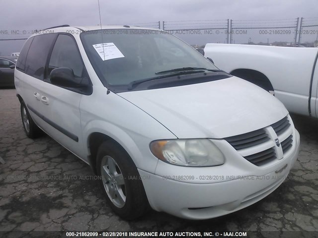 1D4GP45R56B716921 - 2006 DODGE CARAVAN SXT WHITE photo 1