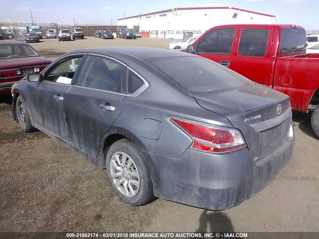 1N4AL3APXEN340264 - 2014 NISSAN ALTIMA 2.5/S/SV/SL GRAY photo 3