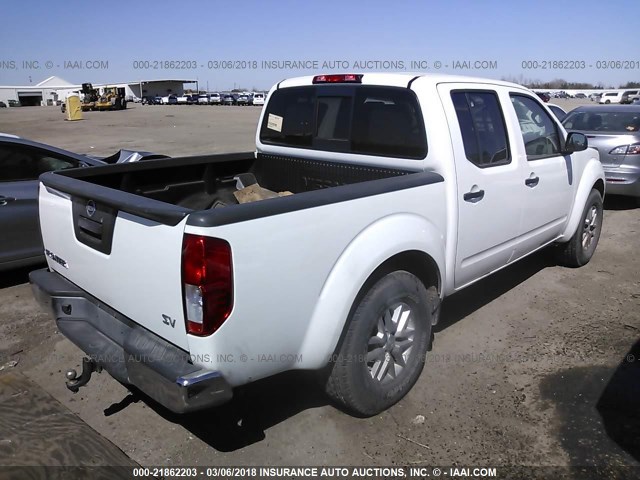 1N6AD0ER3GN734836 - 2016 NISSAN FRONTIER S/SV/SL/PRO-4X WHITE photo 4