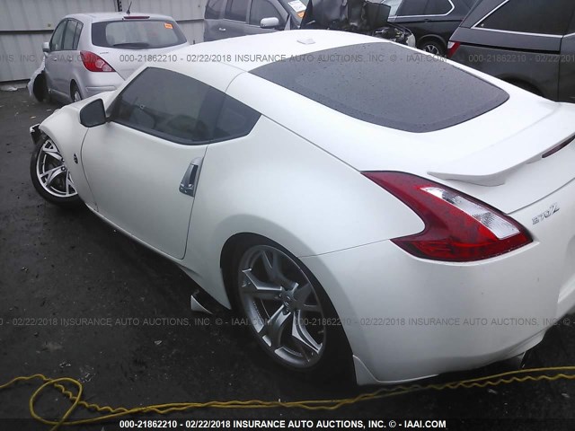 JN1AZ4EH7BM553453 - 2011 NISSAN 370Z TOURING/NISMO WHITE photo 3