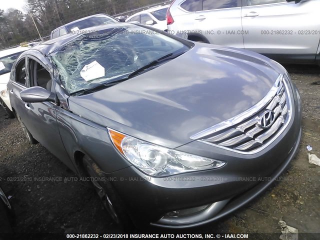 5NPEC4AC1BH138939 - 2011 HYUNDAI SONATA SE/LIMITED GRAY photo 1