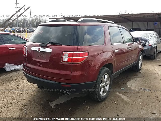 5GZER33717J121368 - 2007 SATURN OUTLOOK SPECIAL წითელი ფოტო 4