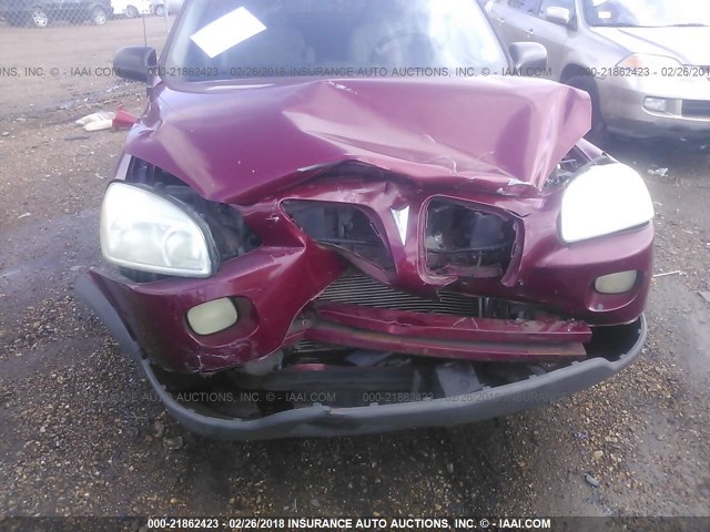 1GMDV33L95D211235 - 2005 PONTIAC MONTANA SV6 MAROON photo 6