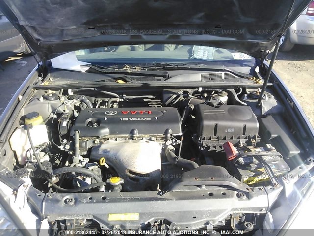 4T1BE32K25U521873 - 2005 TOYOTA CAMRY LE/XLE/SE GRAY photo 10
