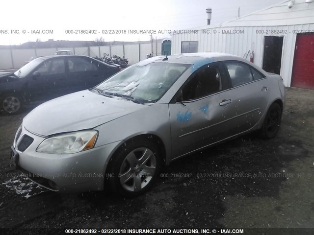 1G2ZG57B684201224 - 2008 PONTIAC G6 SE SILVER photo 2