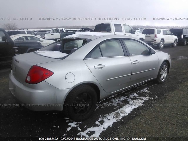 1G2ZG57B684201224 - 2008 PONTIAC G6 SE SILVER photo 4