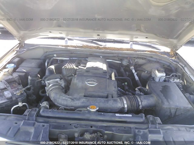 5N1AR18U86C614160 - 2006 NISSAN PATHFINDER LE/SE/XE GRAY photo 10