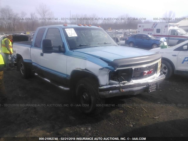 1GTFK29K5SE522536 - 1995 GMC SIERRA K2500 BLUE photo 1