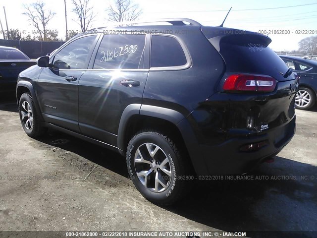 1C4PJMBS1FW705333 - 2015 JEEP CHEROKEE TRAILHAWK 黑色 照片 3