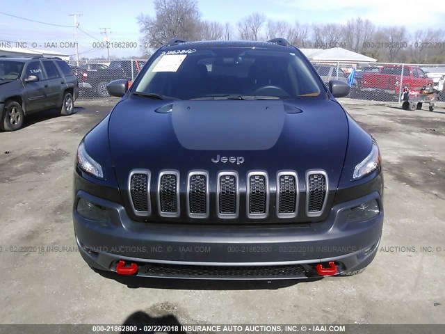 1C4PJMBS1FW705333 - 2015 JEEP CHEROKEE TRAILHAWK 黑色 照片 6