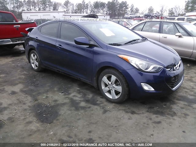 5NPDH4AEXDH418635 - 2013 HYUNDAI ELANTRA GLS/LIMITED BLUE photo 1