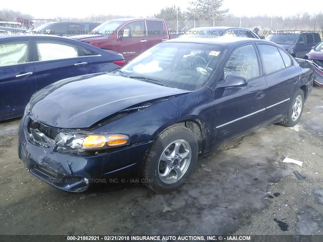 1G2HX52K85U105674 - 2005 PONTIAC BONNEVILLE SE BLUE photo 2